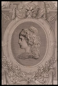 シャーロット・コーデイ（1768-93）がステファン・パンネメーカー（1847-1930）によって彫刻 作： Leopold Mar